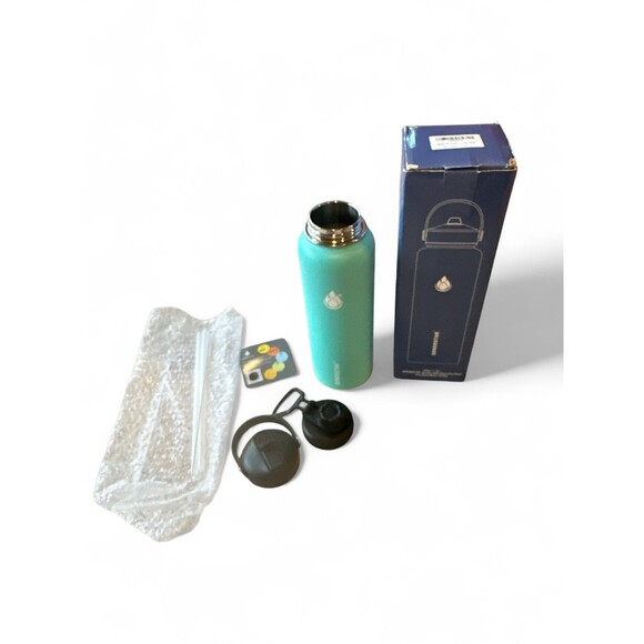 40oz Water Bottle Stainless Steel Vacuum Double Wall Insulation Sport Wide Mouth - Picture 1 of 3